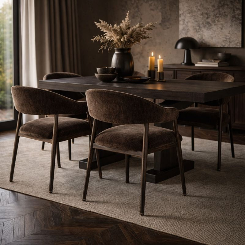 Eetkamerstoel Scandi - Set van 2 – Scandinavisch Ontwerp - Umber