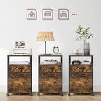 Mobiele Archiefkast met Laden – Industrieel Design – Hangmappenlade – 69 cm Hoog – Op Wielen – Tot 60 kg Draagvermogen