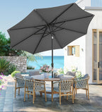 Tuinparasol – Ø 2 / 2.7 / 3 / 3.3 Meter – UPF 50+ Zonbescherming – Kantelbaar 30° – Met Zwengel – Zonder Standaard