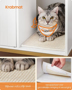 Moderne Kattenbakkast - Stijlvolle Meubelkast - Verborgen Kattenbak met Krabmat