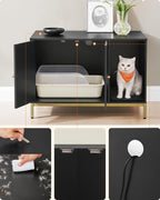 Moderne Kattenbakkast - Stijlvolle Meubelkast - Verborgen Kattenbak met Krabmat
