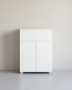 Badkamerkast met Opbergruimte - Moderne Bijzetkast - 60x80x30 cm - Wit