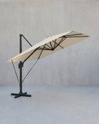Zweefparasol 290 x 290 cm – 360° Draaibaar – Verstelbare Hellingshoek – UPF 50+ – Met Standaard En Beschermhoes