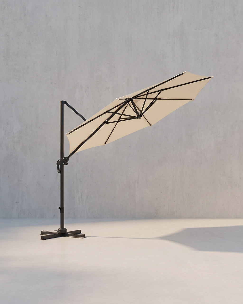 Zweefparasol Ø300 cm – Verstelbaar & UV-bescherming - 360° draaibaar