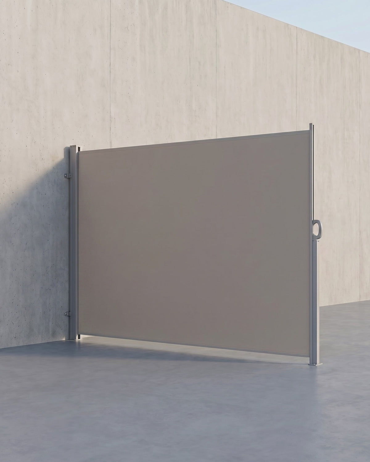 Tuinscherm / Zijzonnescherm Voor Balkon & Terras – Aluminium / Taupe