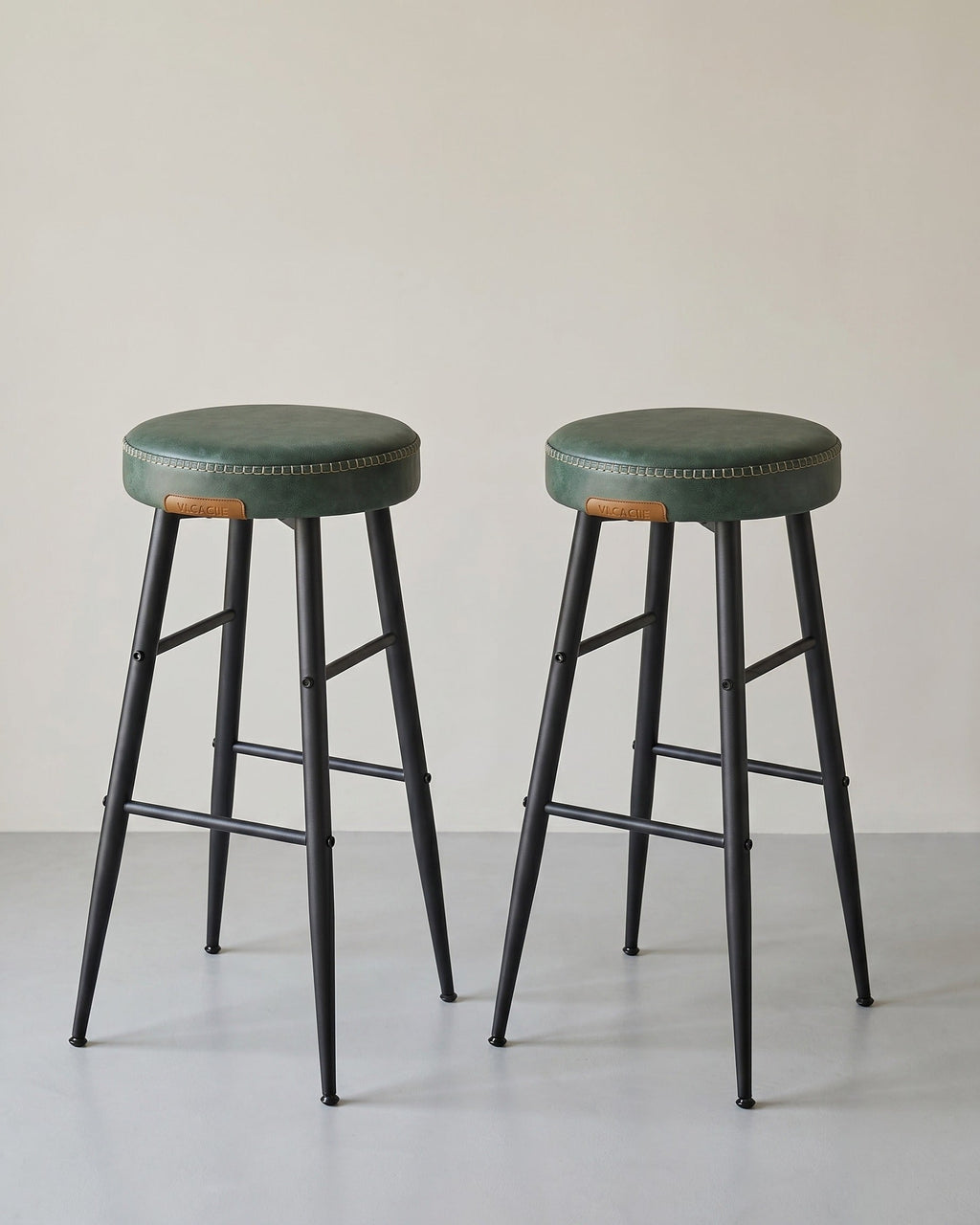 Set van 2 Barkrukken - Luxe Keukenstoelen - Verstelbare Poten