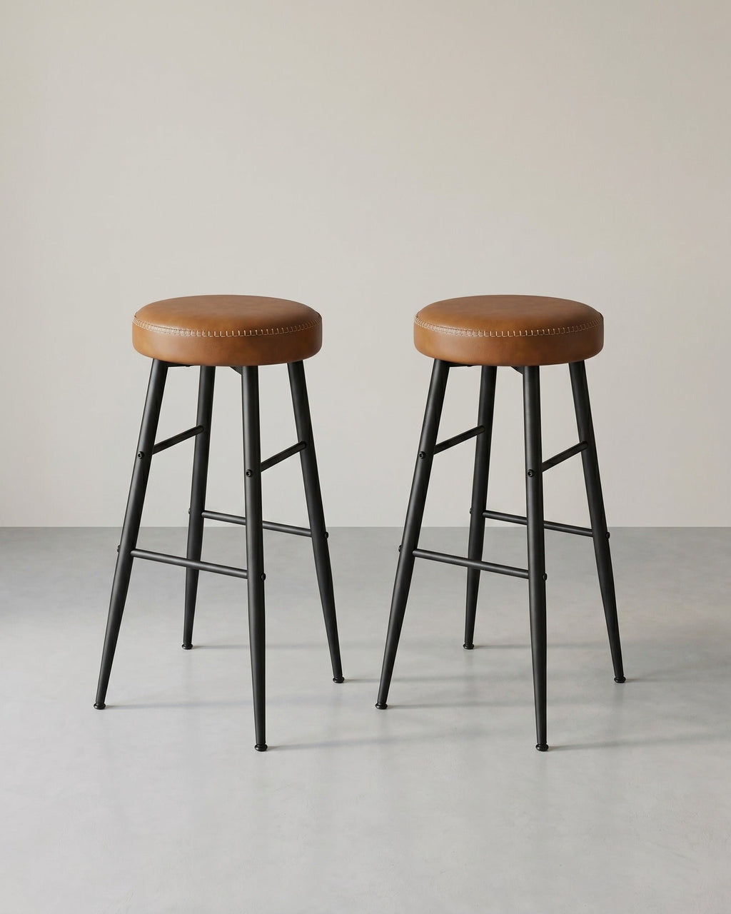 Set van 2 Barkrukken - Luxe Keukenstoelen - Verstelbare Poten