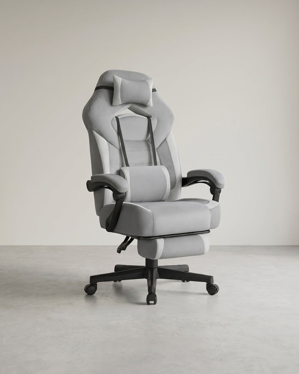 Gamestoel met Voetsteun – Ergonomisch – Kantelbaar – Extra Breed Zitvlak – In Hoogte Verstelbaar