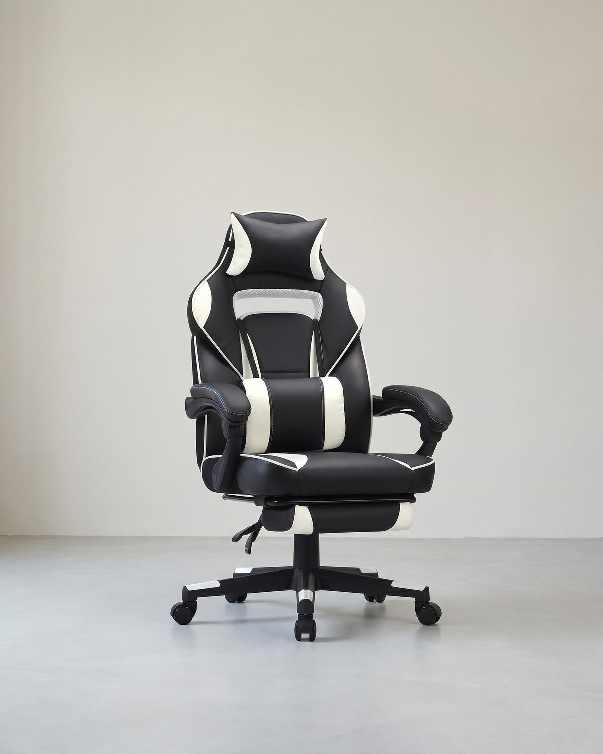 Gamestoel Ergonomisch – Met Hoofdkussen en Voetensteun – Verstelbaar