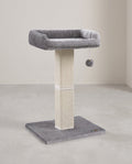 Krabpaal Met Verhoogd Ligbed - Stevige Sisal Krabzuil - Inclusief Speelbal