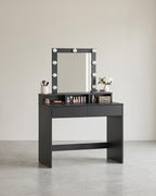 Kaptafel met Verlichting - Make-up tafel - Kaptafel met Lade en Spiegel