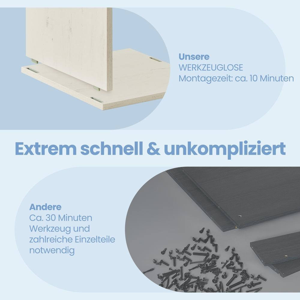 Wastafelonderkast - Snel Monteren Zonder Gereedschap - Voor Badkamer