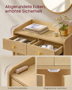 Sideboard Bohoven - Met Rattan-Look Deuren - Voor Woonkamer Hal Of Slaapkamer
