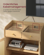 Sideboard Bohoven - Met Rattan-Look Deuren - Voor Woonkamer Hal Of Slaapkamer