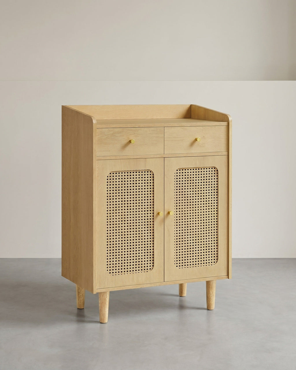 Sideboard Bohoven - Met Rattan-Look Deuren - Voor Woonkamer Hal Of Slaapkamer