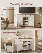 Buffetkast met Veel Opbergruimte – Dressoir in Landhuisstijl – Kabelbeheer & Verstelbare Planken