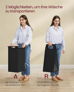 Wasmand - 2 x 46 Liter - Met Plank - 73 x 33 x 72 cm