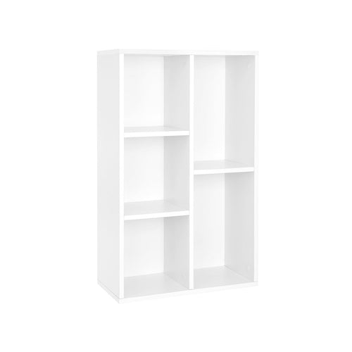 Boekenkast – Opbergkast – 5 Vakken – 50 x 24 x 80 cm – Wit