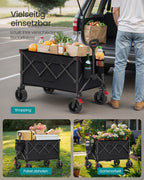 Bolderkar - Trolley – Opvouwbaar – Stalen frame