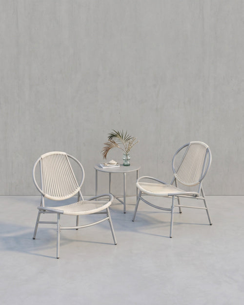Balkonmeubelset - Set van 3 met tafel en 2 stoelen - Balkonset - Tuinset