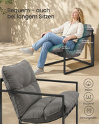 Tuinmeubelset – Balkonset Met Stoelen En Tafel – Stalen Frame – Met Dikke Kussens – Voor Balkon En Terras