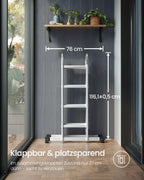 Aluminium Vouwladder - Multifunctionele Ladder - 6-in-1 Trapladder - 150 kg Draagvermogen