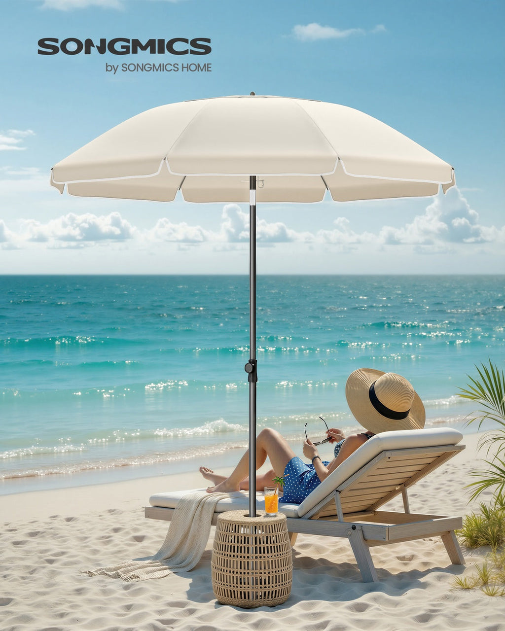 Parasol 180cm - Met Hoge UV-Bescherming - Voor Strand Of Tuin
