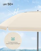 Parasol 180cm - Met Hoge UV-Bescherming - Voor Strand Of Tuin