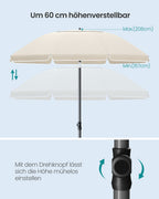 Parasol 180cm - Met Hoge UV-Bescherming - Voor Strand Of Tuin