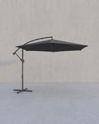 Zweefparasol Met Standaard – Tuinparasol Met UV-Bescherming UPF 50+ – Met Zwengel – Voor Balkon, Terras En Tuin