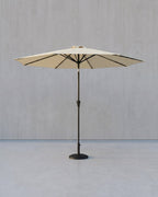 Tuinparasol – Ø 2 / 2.7 / 3 / 3.3 Meter – UPF 50+ Zonbescherming – Kantelbaar 30° – Met Zwengel – Zonder Standaard