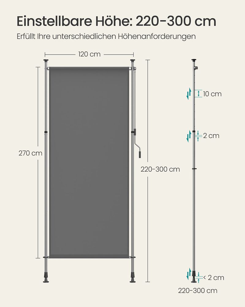 Verstelbare Verticale Luifel - Privacy & Zonwering