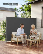 Zijluifel - Met Stalen Kast - Antraciet - Voor Balkon Of Terras