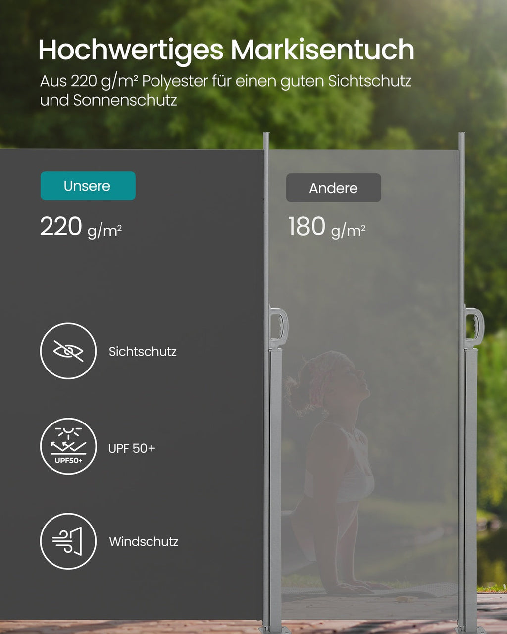 Zijluifel - 180 x 500 cm - Met Stalen Kast - Antraciet