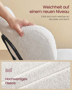 Moderne Eetkamerstoelen – Set van 2 – Gestoffeerd met Fleece – Ronde Zitting met Rugleuning