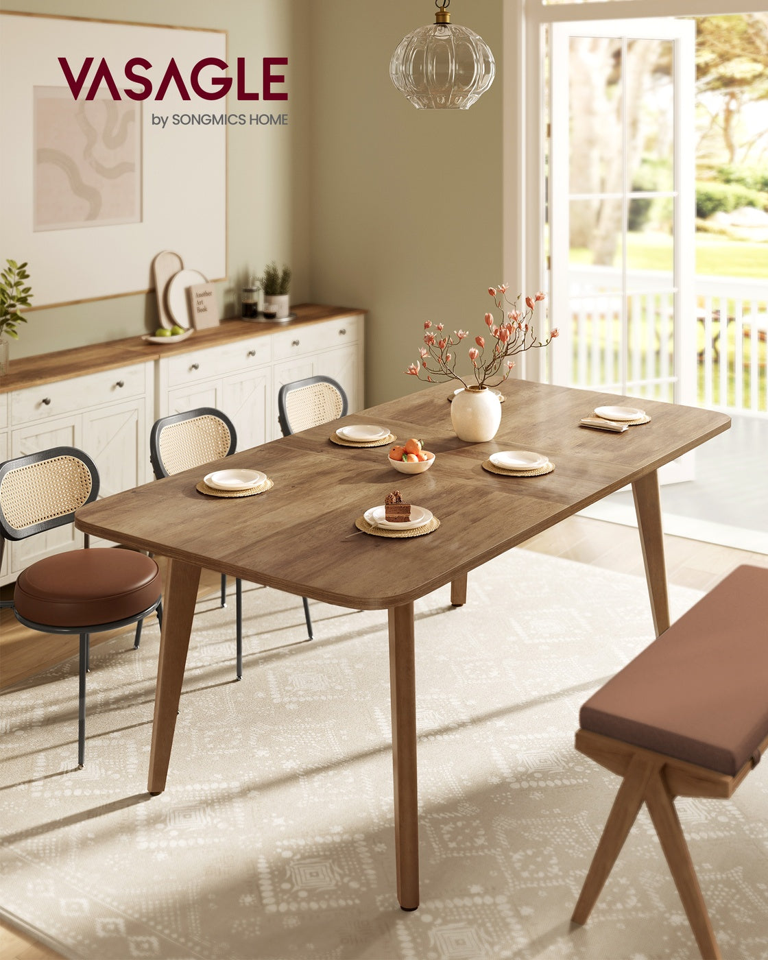 Eettafel Uitschuifbaar - Verlengbaar Blad Tot 180 cm - Voor Eetkamer En Keuken