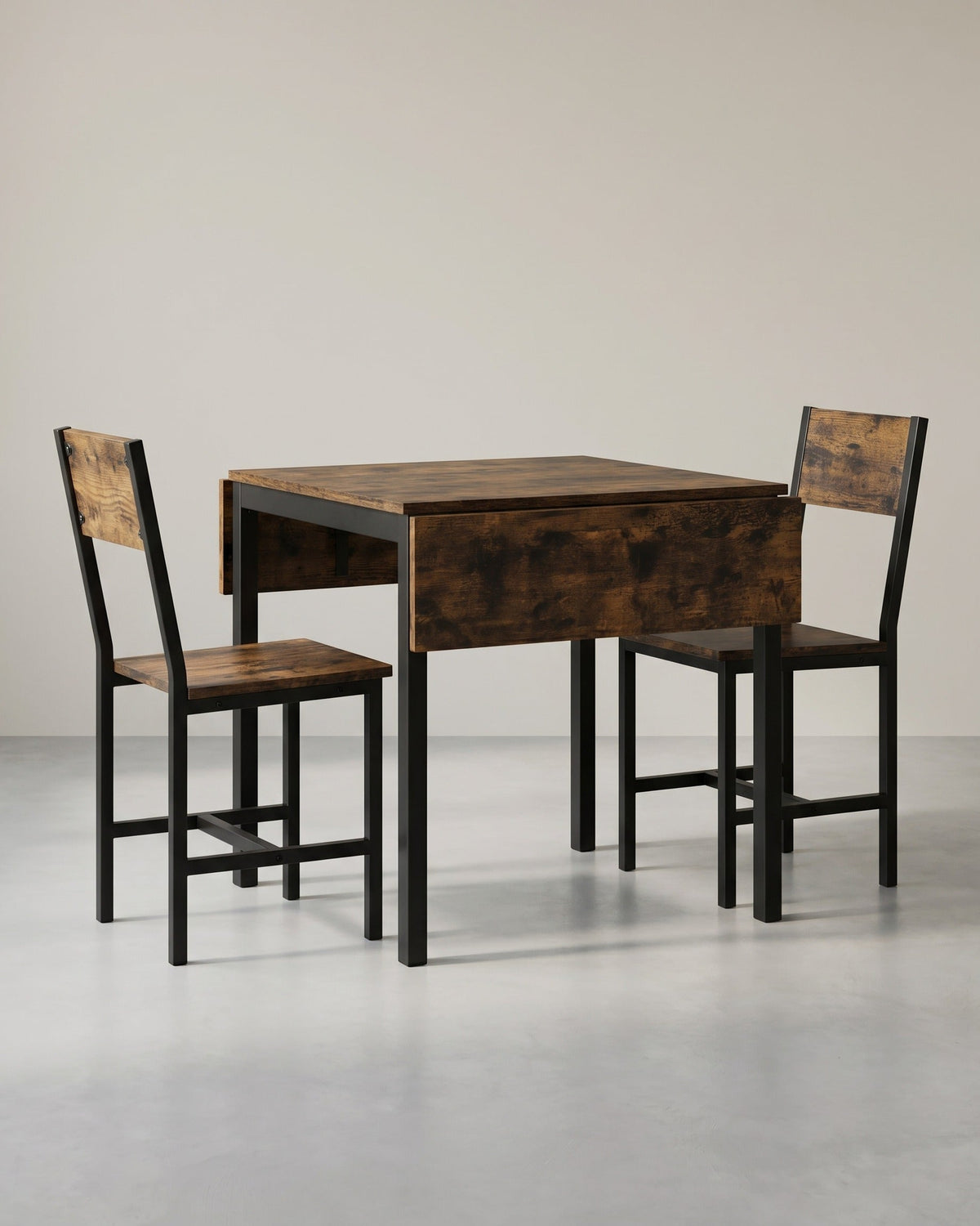 Uitschuifbare Eettafel – Inklapbaar Ontwerp – 78 x 120 cm – Industriële Stijl