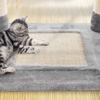 Compacte Krabpaal Van – Kattenboom met Hangmat, Krabpalen en Speelballen Voor Meerdere Katten
