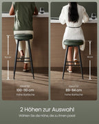 Set van 2 Barkrukken - Luxe Keukenstoelen - Verstelbare Poten