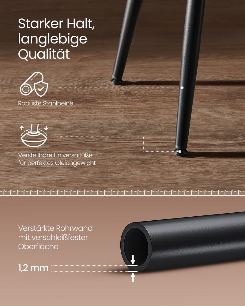 Set van 2 Barkrukken - Luxe Keukenstoelen - Verstelbare Poten