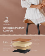 Set van 2 Barkrukken - Luxe Keukenstoelen - Verstelbare Poten