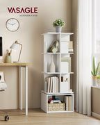 Draaibare Boekenkast - Custos Collectie - 4 Niveaus - Open Vakken