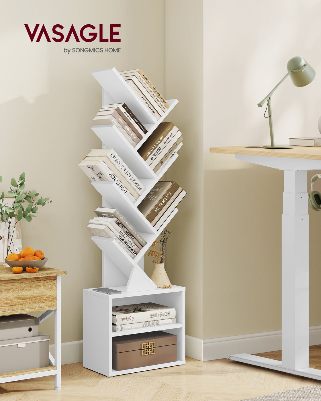 Boekenkast In Boomvorm - Compacte Variant - Voor Slaapkamer Hal Of Woonkamer