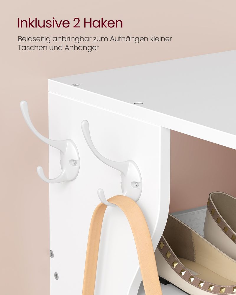 Smal Schoenenrek – 9 Lagen – Met Haken – Compact Ontwerp – 147 cm Hoog – Voor Hal Of Slaapkamer