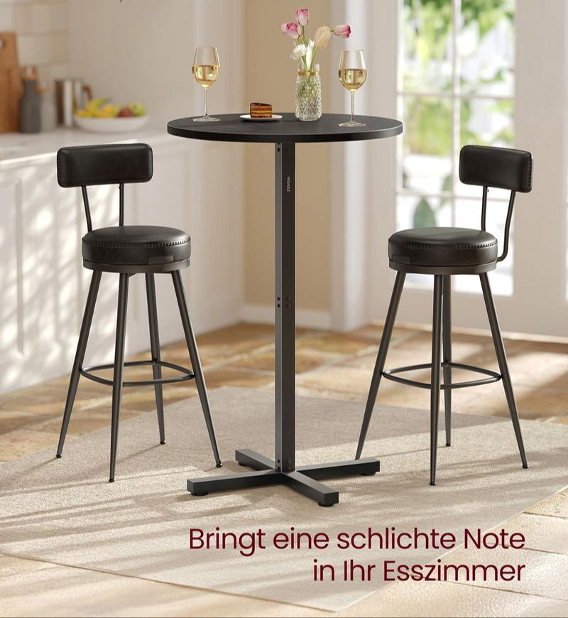Bartafel 60 x 60 cm – Modern Design – Stabiel & Ruimtebesparend – Voor 2-3 Personen