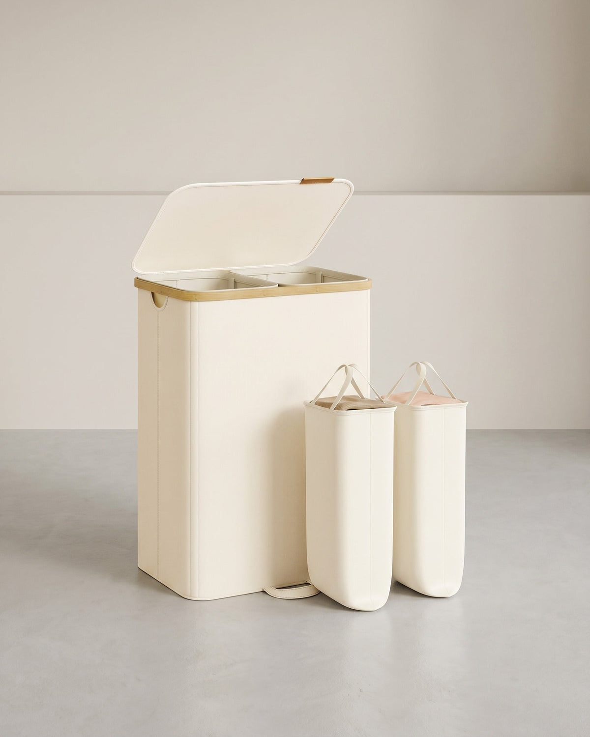 Wasmand 150 L Met Deksel - Met Uitneembare Waszak - Voor Wasruimte En Slaapkamer