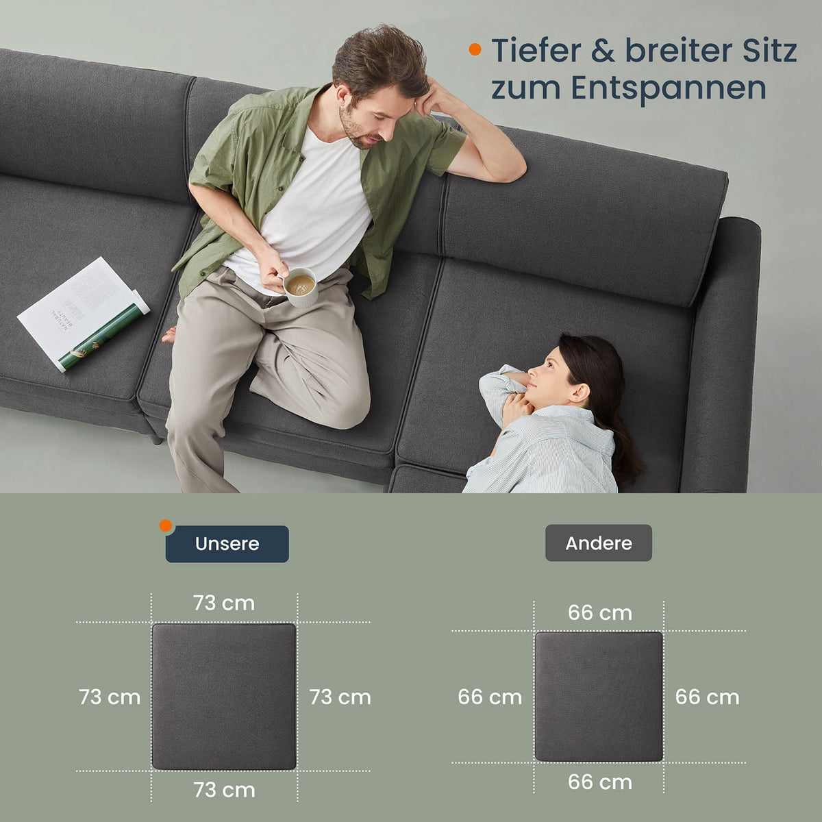 Modulaire Bank - Bouclé Bankstel - Verstelbaar