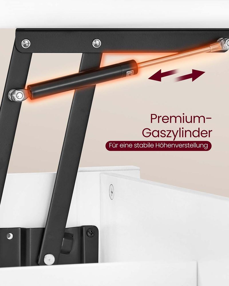 Salontafel Met Opklapbaar Blad en Verborgen Opbergruimte – Multifunctioneel, Verstelbaar en Modern Ontwerp – 100 cm Breed