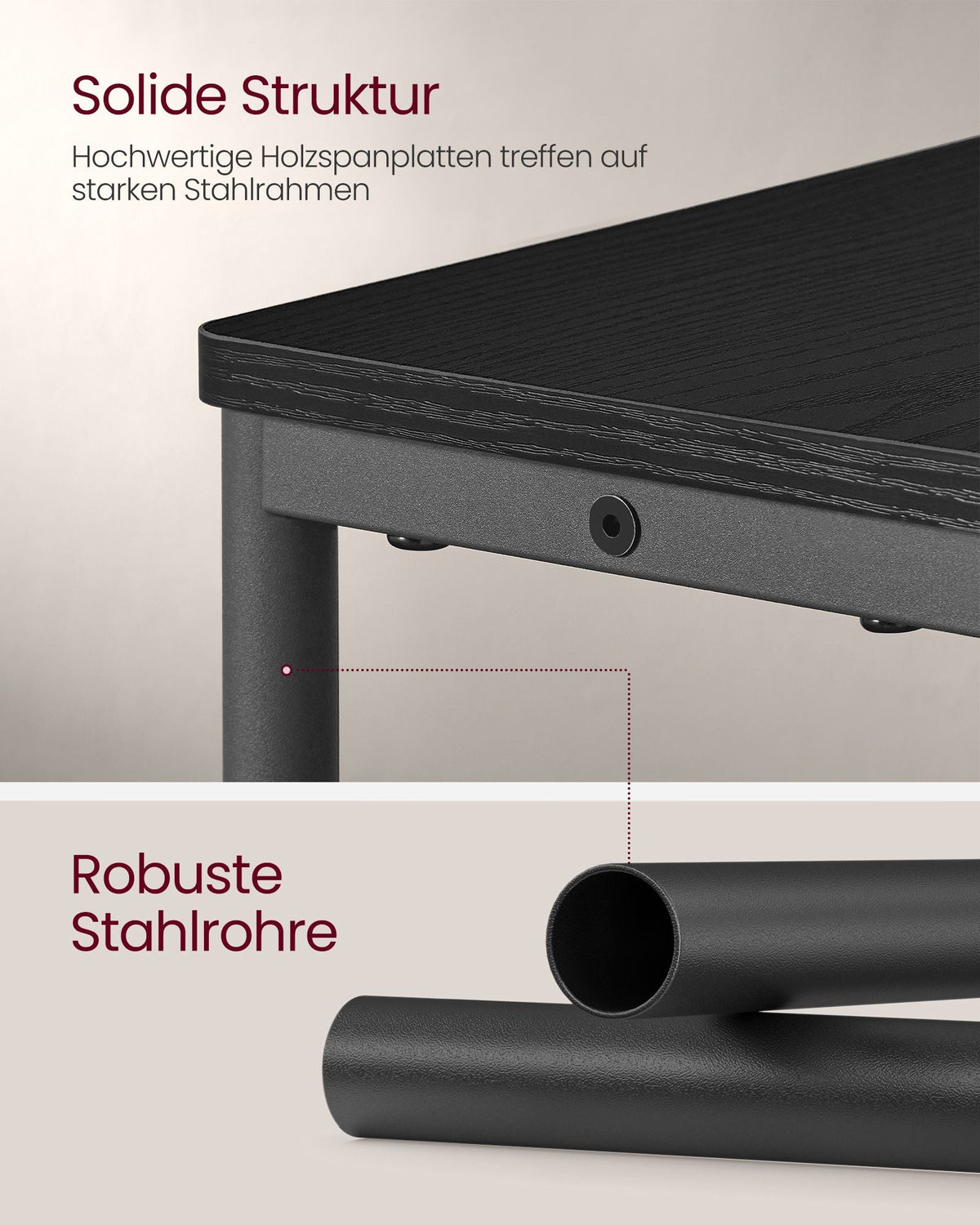 Bijzettafel Smal met Oplaadfunctie – 3 Planken – Nachtkastje / Banktafel – voor Woonkamer & Slaapkamer