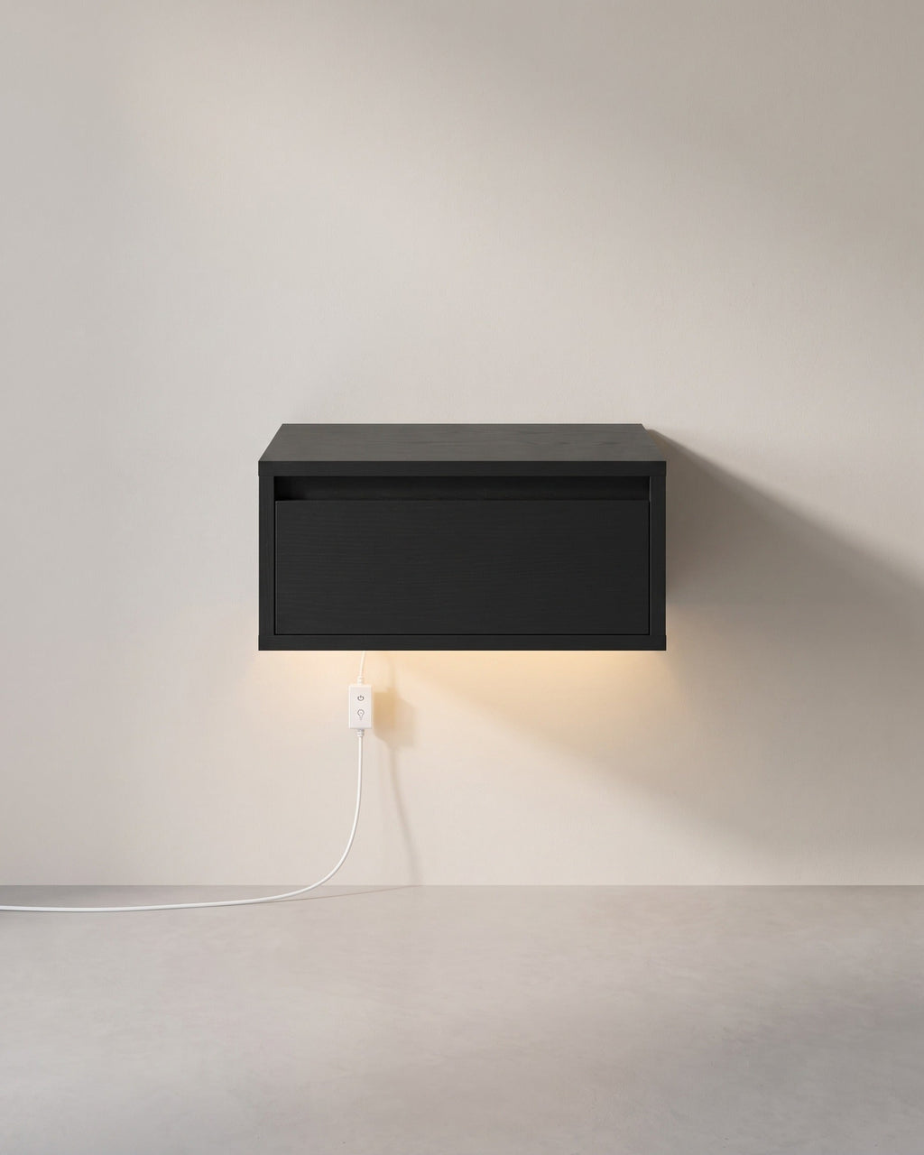 Zwevend Nachtkastje met LED-verlichting - Minimalistisch en Praktisch